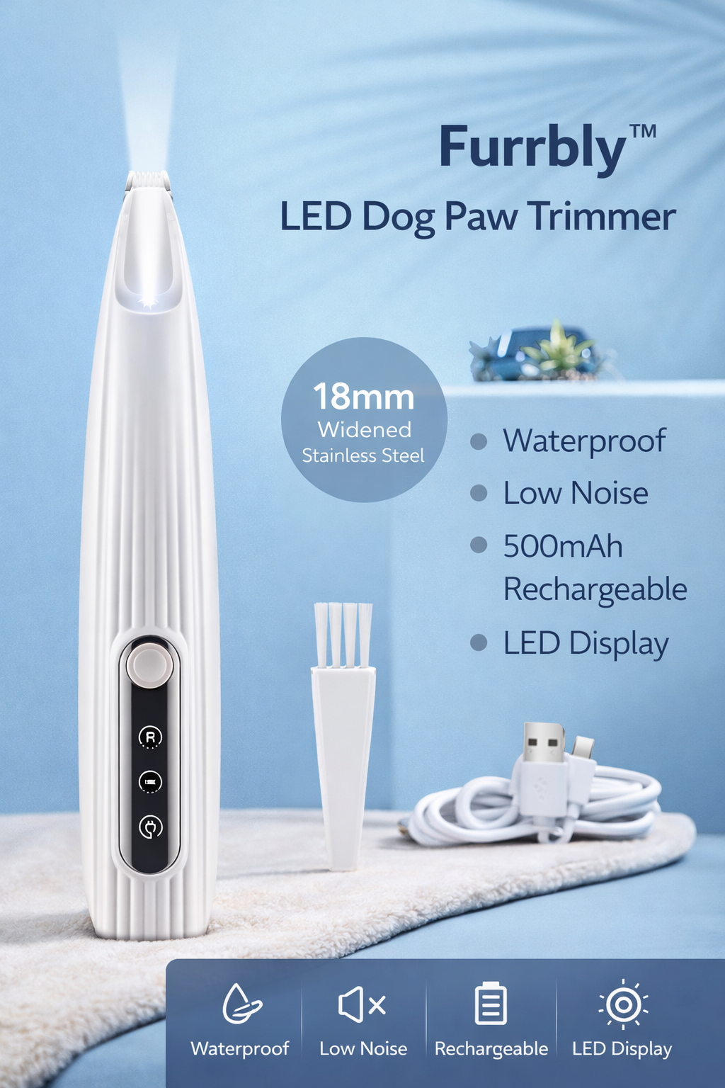 Furrbly™ LED Paw Trimmer